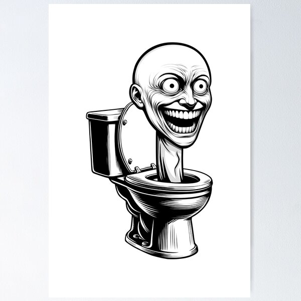 Coloriage Effrayant Skibidi Toilet - Dessin gratuit à imprimer