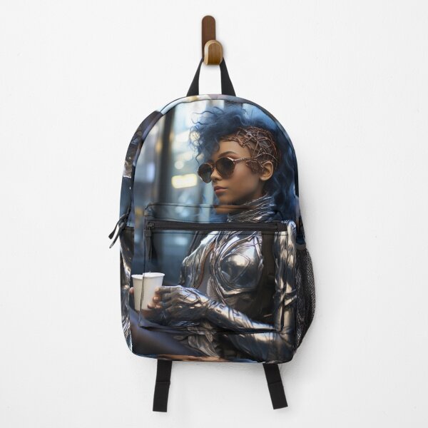 Item preview,  Alien girl in subway with coffee designed and sold by oilidesing.
