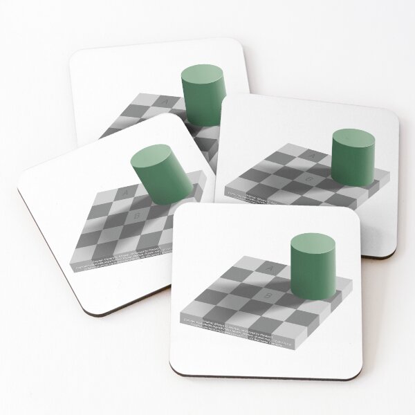 Item preview, Checker shadow optical illusion designed and sold by VeryRandomShop.
