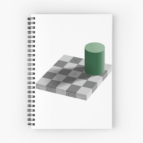 Item preview, Checker shadow optical illusion designed and sold by VeryRandomShop.