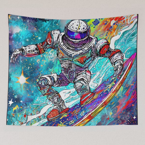 Item preview, Cosmic Surfer Bot designed and sold by drawbey.