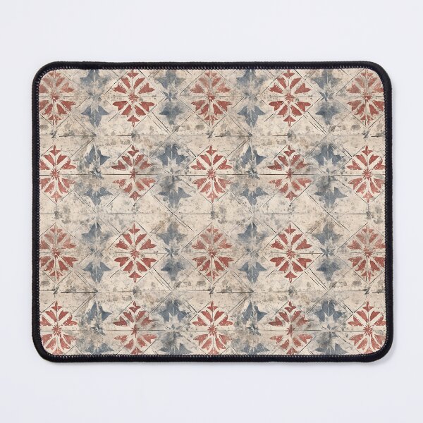 Item preview, Aged Blue & Red Florals designed and sold by nicbeeseart.