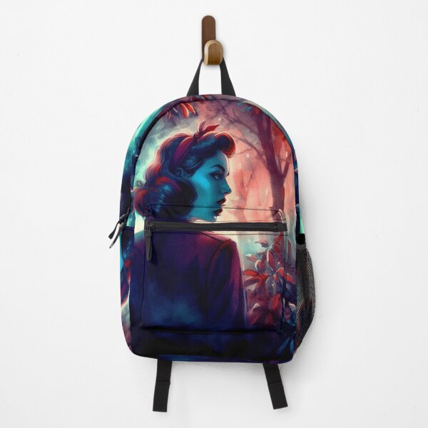 Item preview, Neo Noir Vintage Woman in a Mystical Forest [Watercolor] designed and sold by RESToRAPTOR.