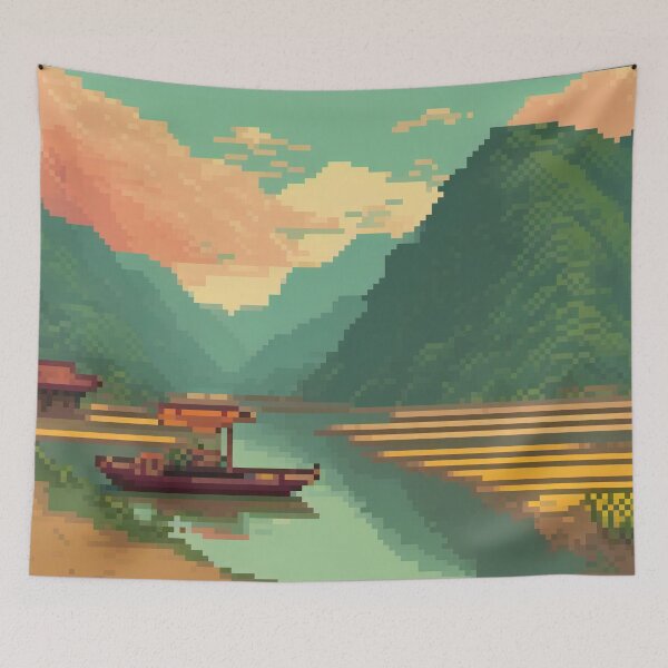 Item preview, Mù Cang Chải, Vietnam - Pixel Art designed and sold by Pixelartshirt.