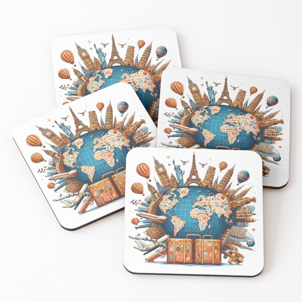 Item preview, Journey Around the World Illustration designed and sold by EnigmaGallery.