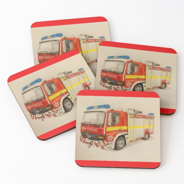 Item preview, Somerset HRT Fire truck  designed and sold by Truck drawing art.