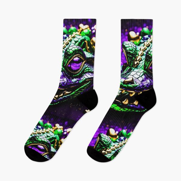 Item preview, Mardi Gras & Valentine's Day Gator designed and sold by trailsitravel.