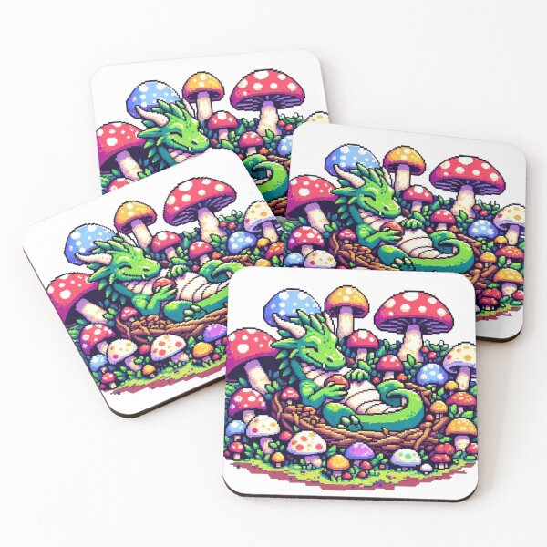 Item preview, Green Dragon Chillin with the Shrooms designed and sold by PinoyDnDShirts.