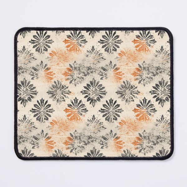 Item preview, Large Blue & Orange Flowers designed and sold by nicbeeseart.