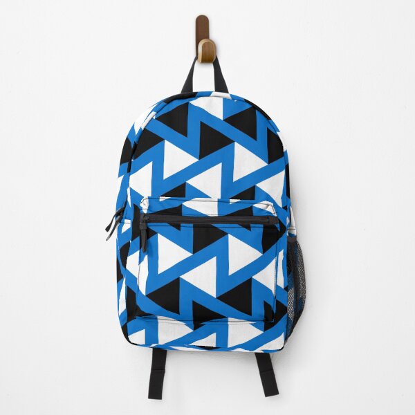 Item preview, Black Blue White Estonia Tricolor Zigzag Triangle Line Stripes Estonian Language Nordic Geometric Proud Folklore Pattern designed and sold by PenguinForests.