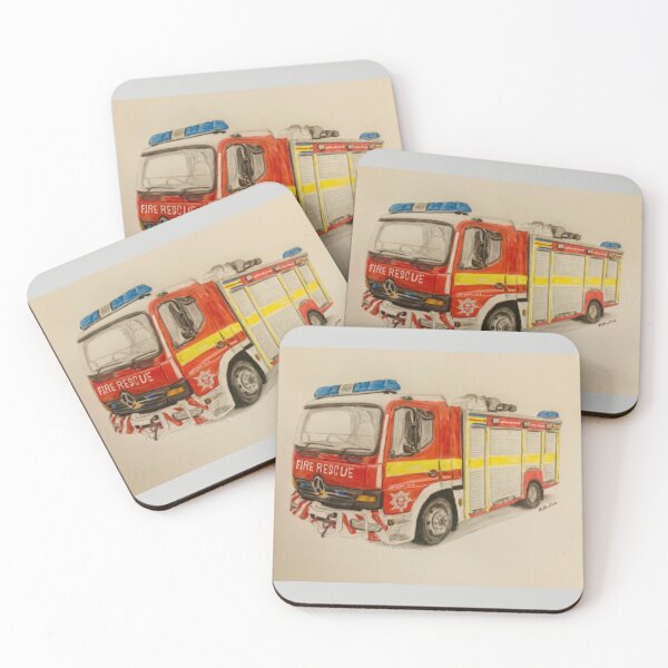 Item preview, Somerset HRT Fire truck prints designed and sold by Truck drawing art.