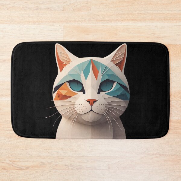 Item preview, multicolored cat designed and sold by cuatrilenio.