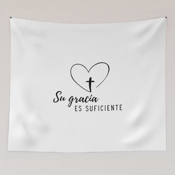 Item preview, Su gracia es suficiente - Frase bíblica designed and sold by vinxChosen.
