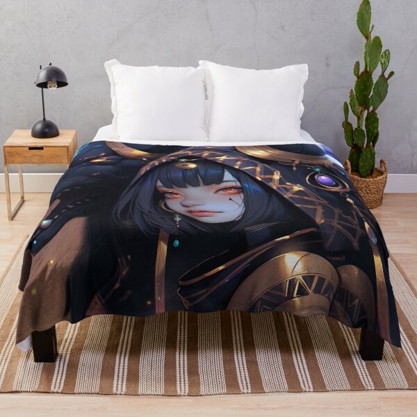 Item preview, Mythical Dark Guardian and Anime Girl designed and sold by bubblegoth.