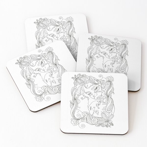 Artikelvorschau, Mommalove Ink Sketch Mother and Child entworfen und verkauft von AnjaLiaDesigns.