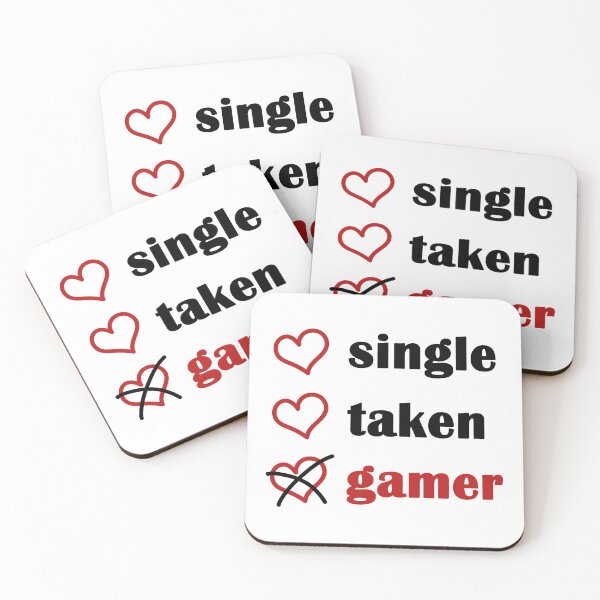 Item preview, Single Taken GAMER - funny Valentine gift designed and sold by EmeraldeaArt.