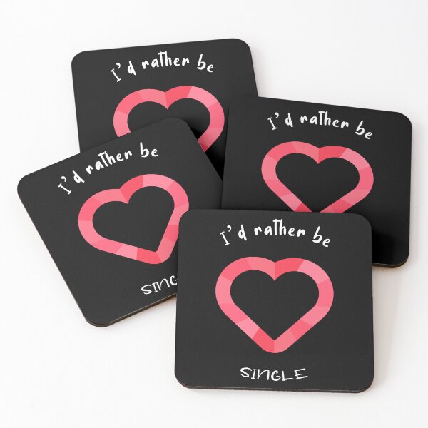Item preview, I'd Rather Be Single  designed and sold by RiseandShineTee.