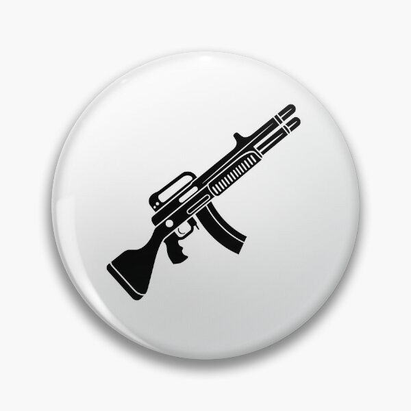 Item preview, Edgy Black and White Machine Gun designed and sold by Modern-Horizon.