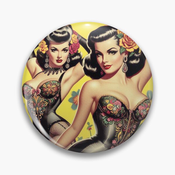 Item preview, Vintage Brunette Pin Ups designed and sold by PulpVintage.