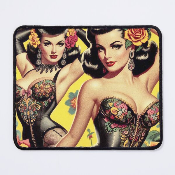 Artikelvorschau, Vintage brünette Pin-Ups entworfen und verkauft von PulpVintage.