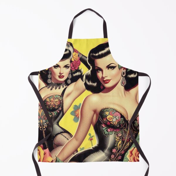 Aperçu de l'œuvre Pin-Ups Brune Vintage créée et vendue par PulpVintage.