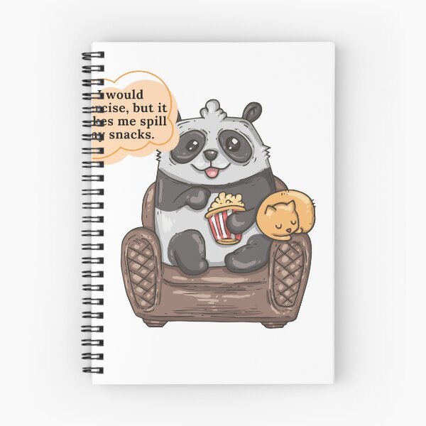 Item preview, Snack Spills and Panda Thrills: Embracing the Lazy Workout Lifestyle designed and sold by owen1027.