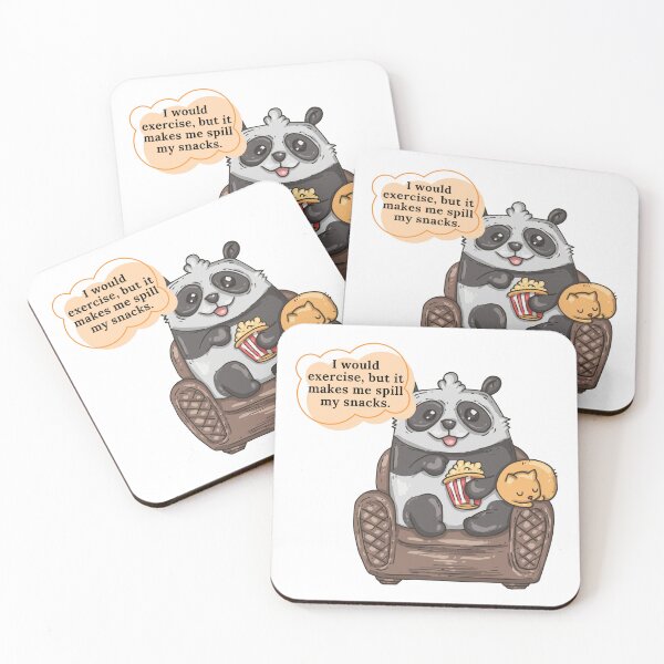 Item preview, Snack Spills and Panda Thrills: Embracing the Lazy Workout Lifestyle designed and sold by owen1027.