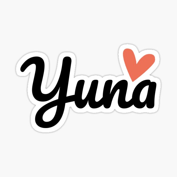 ＹＵＮＡ様(^_^)ありがとうございます♡ First Name Yuna Stickers for Sale | Redbubble