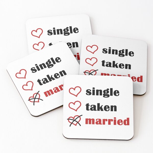 Item preview, Single Taken Married designed and sold by EmeraldeaArt.