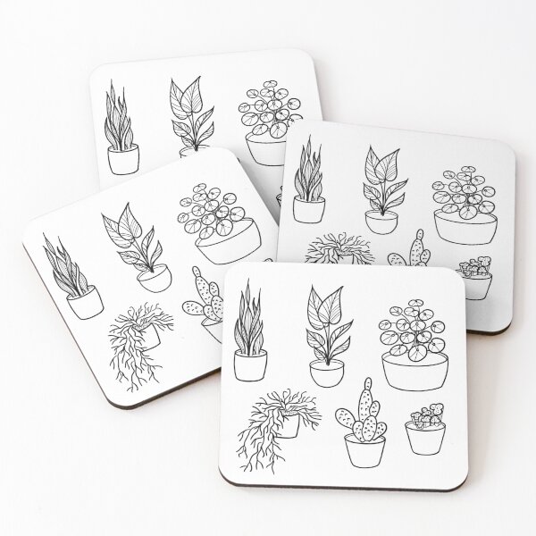Item preview, 6 house plants designed and sold by susyrdesign.
