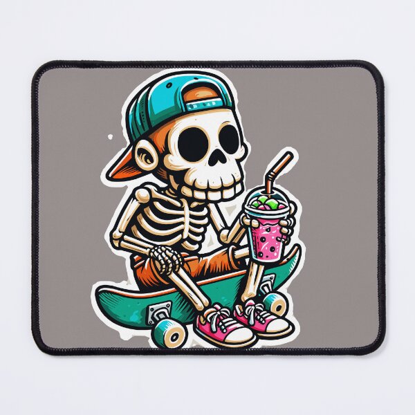 Item preview, Skater Monkey Skeleton designed and sold by shmupod.