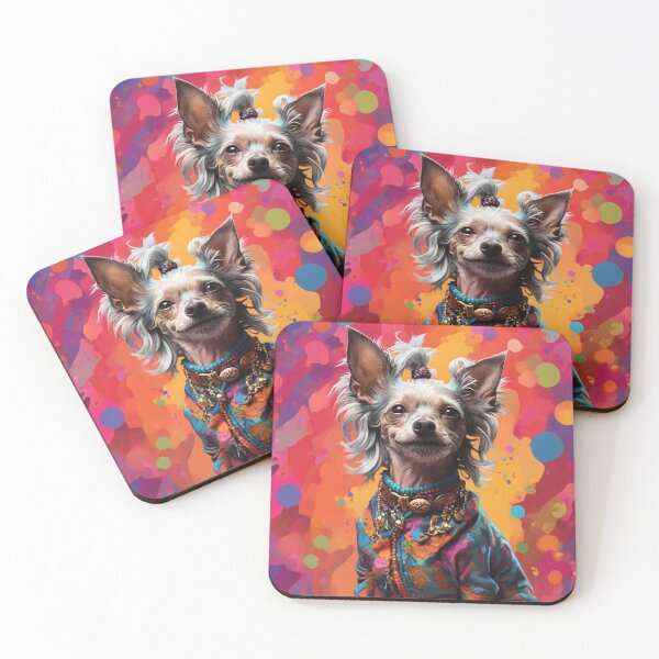 Item preview, Imperial Psychedelic Chinese Crested Dog designed and sold by Cloe Dauplais.