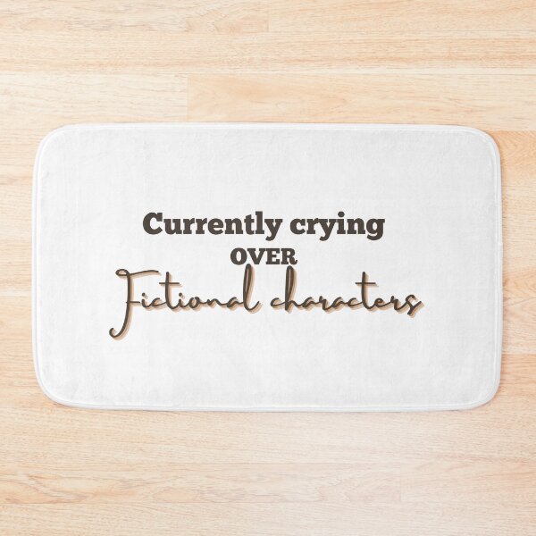 Item preview, Currently Crying Over Fictional Characters | book aesthetic quotes designed and sold by PurpleWay.
