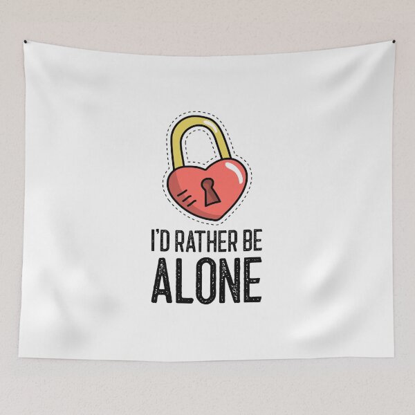 Item preview, I'd Rather Be Alone  designed and sold by RiseandShineTee.