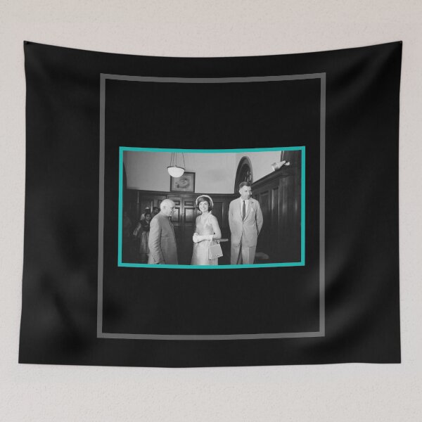 Item preview, JACQUELINE KENNEDY VISITS WITH INDIAN PRIME MINISTER MARCH 1962 designed and sold by PatriotCat.