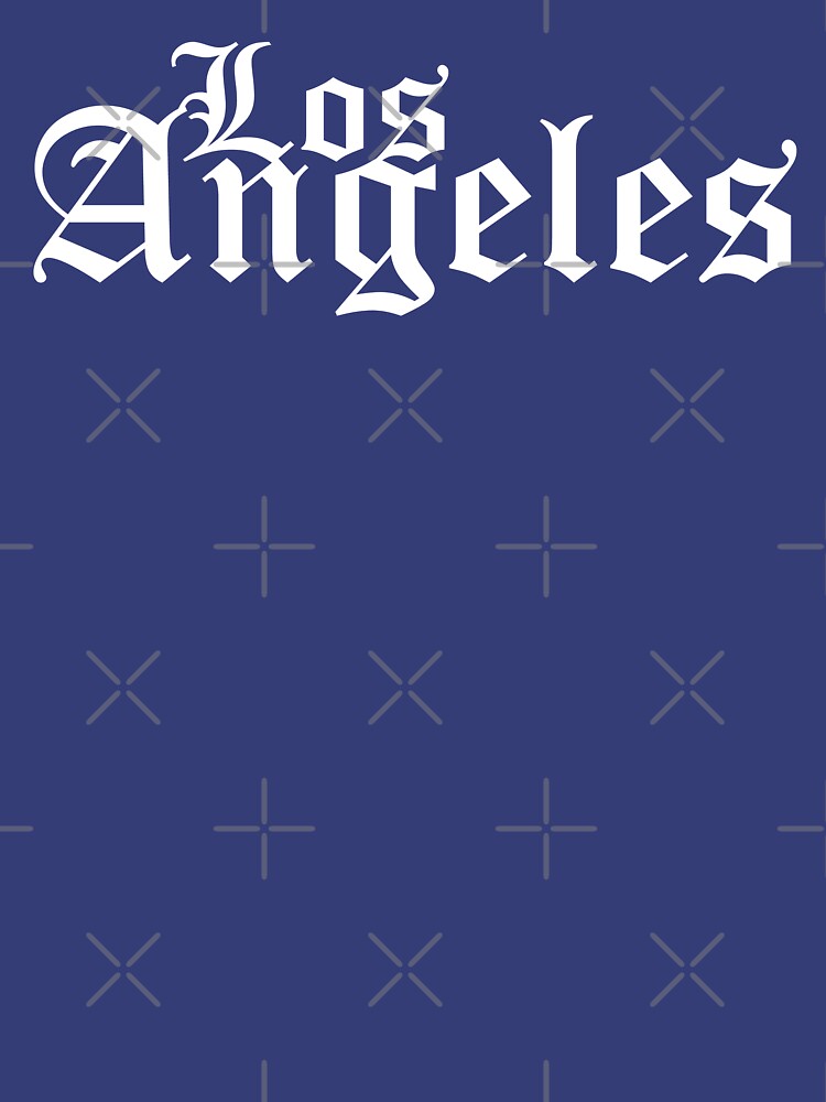 Los Angeles Old English-Blue Zipped Hoodie for Sale by vma77