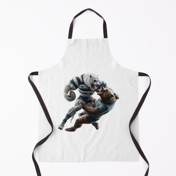 Item preview, Grizzly bear and Polar Bear playing rugby designed and sold by SpendieSellers.