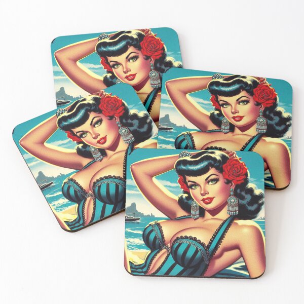 Item preview, Vintage Summer Pin Up designed and sold by PulpVintage.