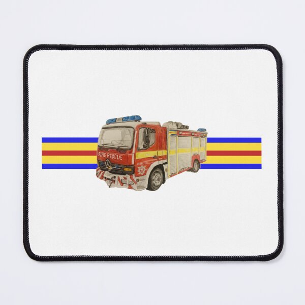 Item preview, Somerset HRT Fire engine other items white designed and sold by Truck drawing art.