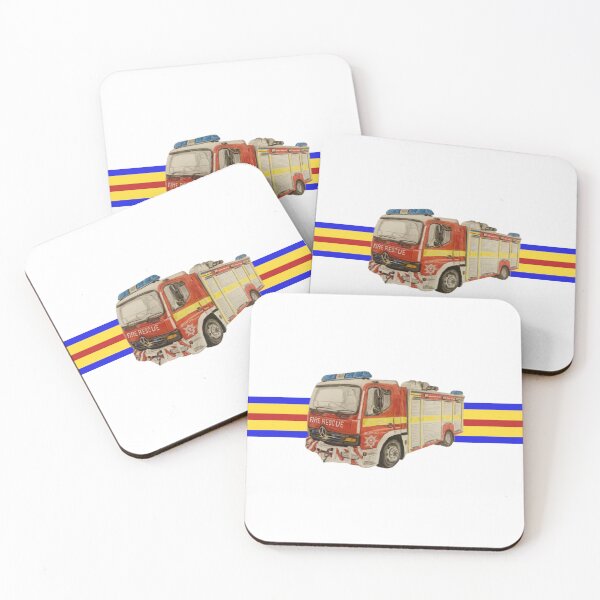 Item preview, Somerset HRT Fire engine other items white  designed and sold by Truck drawing art.
