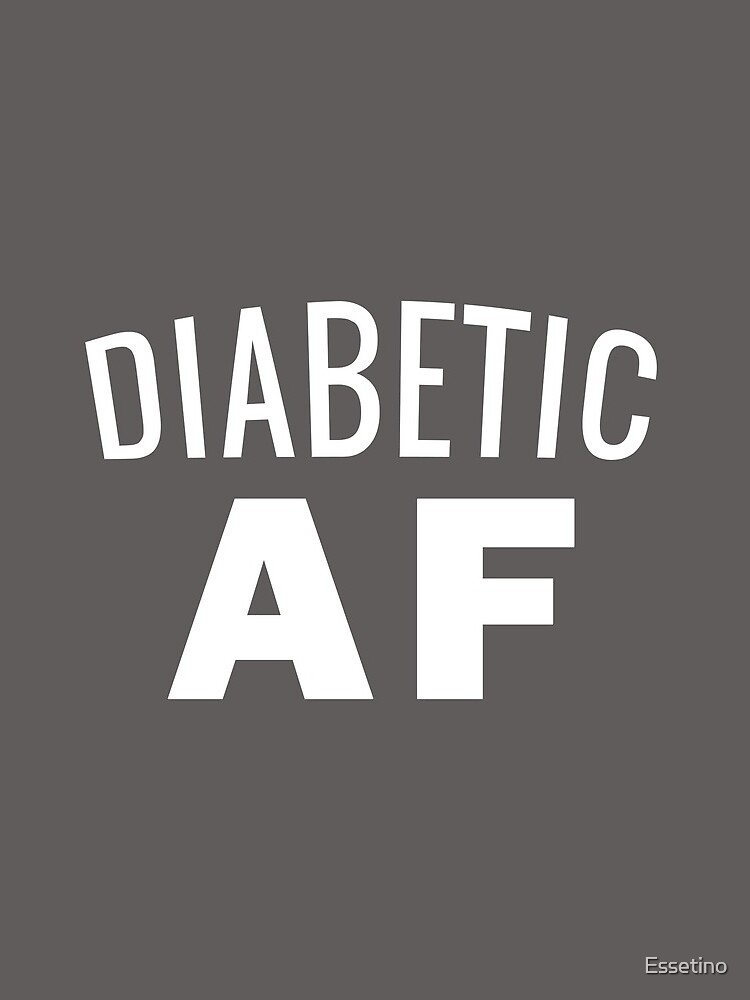 Diabetes Awareness T-Shirt - Diabetic AF Insulin Power by Essetino
