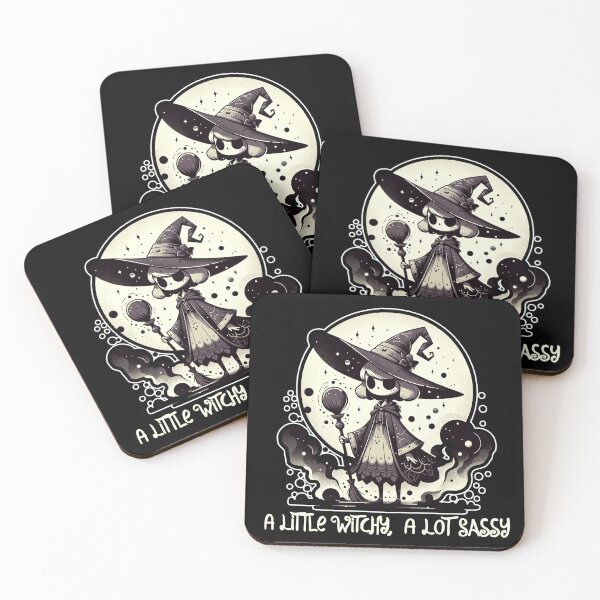 Item preview, A Little Witchy, A Lot Sassy, Witch Witchy Vibes, Cute, Cartoon Style designed and sold by shypixels.
