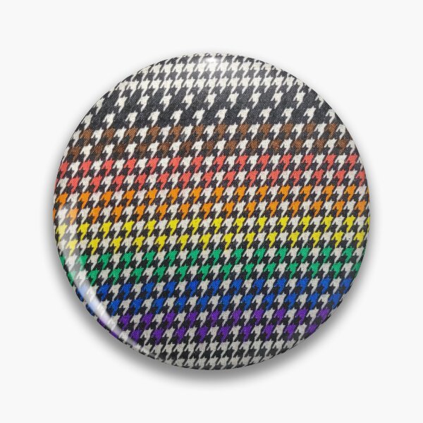 Item preview, Pride Rainbow Houndstooth (Printed Image - Not Real Tweed) designed and sold by JaeZuchowski.