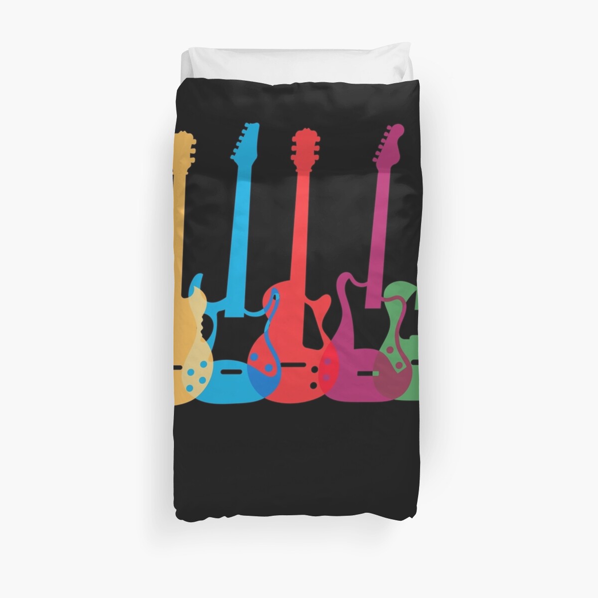 "Colored Electric Guitar guitarists tshirt guitar