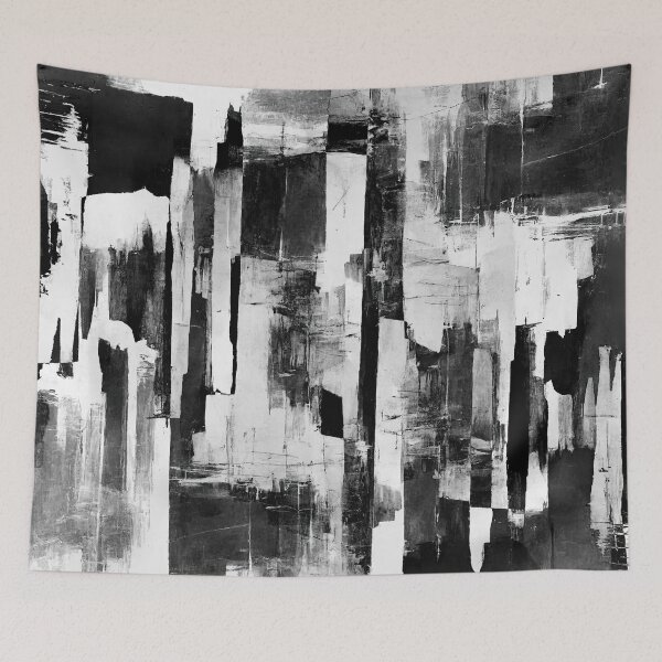 Item preview, Black and White abstract #9 designed and sold by George Michael.