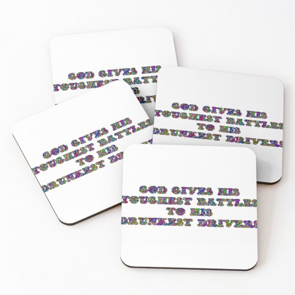 Item preview, God Gives His Toughest Battlest To His Drunkest Drivers designed and sold by Sporgles.