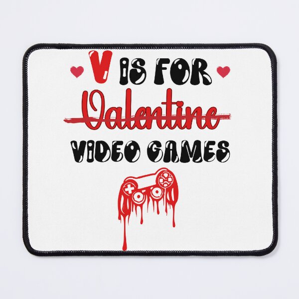 Item preview, V is for Valentine Video Games - Retro Controller Love designed and sold by FabledCanvas.