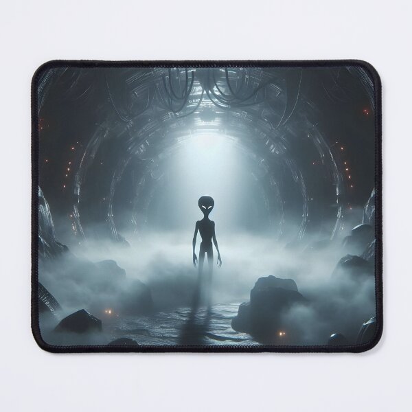 Item preview, Alien in dark tunnel inside spaceship designed and sold by cyberheadscifi.