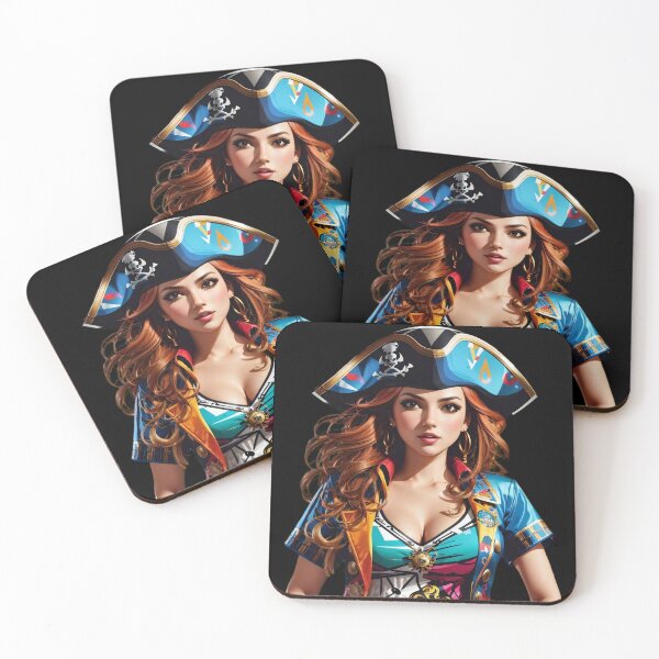 Item preview, Voyage of Vivacity: A Buccaneer's Bold Chromatic Portrait designed and sold by ArtComixHaven.