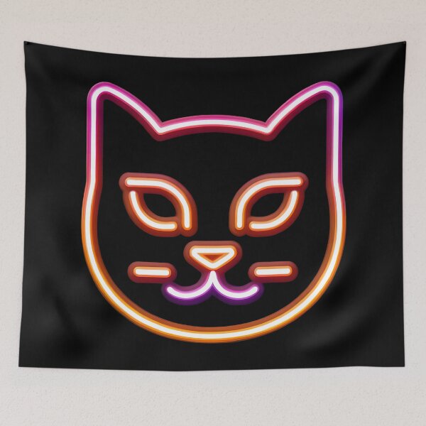 Item preview, Neon Light Cat for Cat Lovers designed and sold by StickaTime.